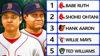 I Put Every LEGEND into One MLB Draft [upl. by Mabelle]