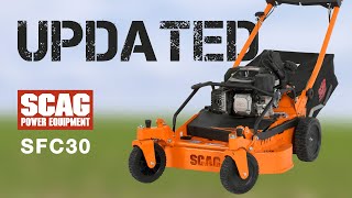 SCAG SFC30 UPDATE  NEW FOR 2022 SWIVEL WHEELS [upl. by Afatsom]