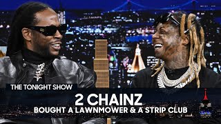 2 Chainz Bought a Lawn Mower and Strip Club for His Birthday  The Tonight Show [upl. by Oelgnaed]