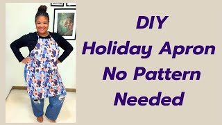 DIY Apron  No Pattern Needed [upl. by Aerehs971]