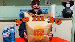 30 IN 30  BK double cheeseburgers [upl. by Daniels]