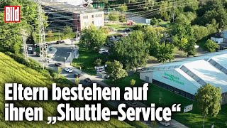 „Elterntaxi“Chaos vor Privatschule in Hessen [upl. by Anyzratak]