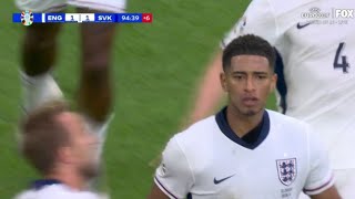 Jude Bellingham Goal England Vs Slovakia 11 All Goals UEFA Euro 2024 Extended Highlights [upl. by Asssilem]