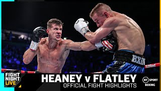 10 rounds of actionpacked boxing 🥊  Heaney v Flatley  Official Fight Highlights  BT Sport [upl. by Joaquin]