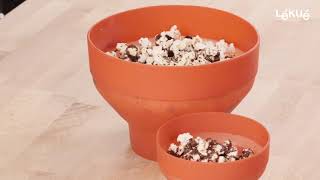 Healthy chocolate popcorn  Microwave Popcorn and Mini Microwave Popcorn  Recipes with Lékué [upl. by Ot523]