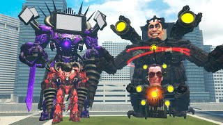 TV DRILL TITAN VS ASTRO GMAN TITAN in Garrys Mod [upl. by Nodla]