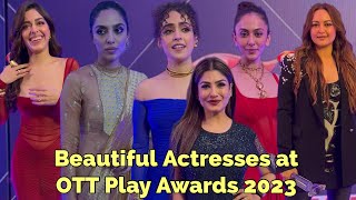 Bollywood Glamours arrives for OTT Play Awards 2023 😍❤️  Raveena RandonSonakshi SinhaAlaya F [upl. by Pillyhp]