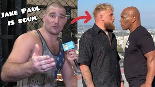 Sean Strickland DESTROYS Jake Paul For Fighting Mike Tyson [upl. by Loma]