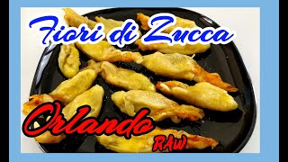 HOW TO MAKE FIORI DI ZUCCA ORIGINAL RECIPE  COOKING FLOWERS [upl. by Brigitta621]