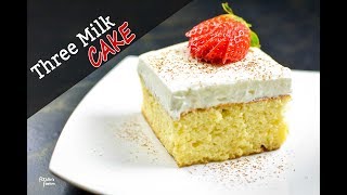 মিল্ক কেক  ৩টি দুধের কেক  Three Milk Cake Recipe  Tres Leches Cake  Sweet Milk Dessert in Bangla [upl. by Anilag]