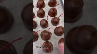 How to make Cherry Cordials  Day in the life of a Chocolate Shop shorts [upl. by Korb]