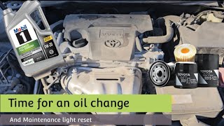 2016 Toyota Camry oil change and Maintenance light reset [upl. by Enirhtak680]