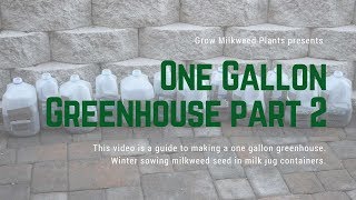 One Gallon Greenhouse part 2 [upl. by Enitsej]