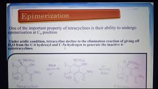 epimerization of tetracycline in detailed [upl. by Fairfield]