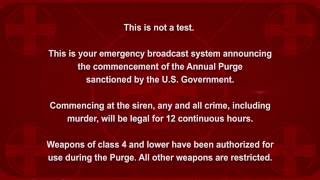 The Purge  Election Year Announcement HD original voice [upl. by Halimak]