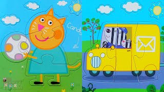 Doctor Bear Mr Fox Candy and Zoe  Peppa Pig Puzzle Collection  Merry Nika [upl. by Hcir]