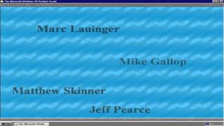 Microsoft Windows 95 Product Team Easter Egg  Real OPL3 [upl. by Nnaylloh]