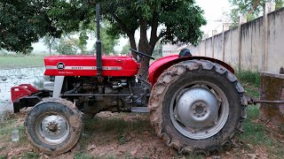 Massey Ferguson 135 working with PTO on TubeWell [upl. by Soll]