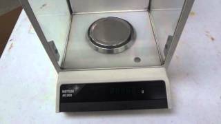 METTLER TOLEDO AE200S ANALYTICAL BALANCE LABORATORY SCALE [upl. by Bogoch]