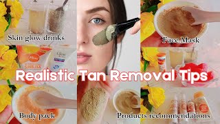 How to remove Sun tan at homeDetan Face amp Body maskWhitening drinkstan removal Remedies [upl. by Airetnahs]