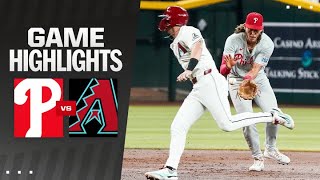 Phillies vs Dbacks Game Highlights 81124  MLB Highlights [upl. by Eckart]