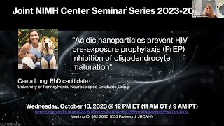 Acidic Nanoparticles Prevent HIV Preexposure Prophylaxis PrEP Inhibition of Oligodendrocyte Matu [upl. by Pressman107]