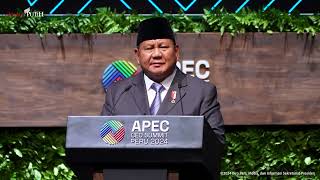 Keynote Speech Presiden Prabowo pada APEC CEO Summit Peru 2024 Lima 14 November 2024 [upl. by Ttirrem]