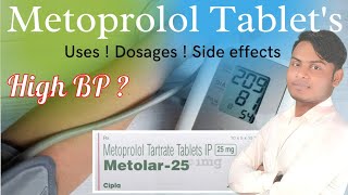 Metoprolol  Metoprolol tartrate tablets ip 25mg  Metolar 25 uses in hindi  Betaloc 25 mg tablet [upl. by Yleme]