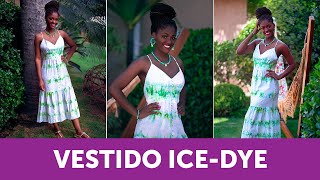 VESTIDO ICEDYE  COMO TINGIR EM CASA [upl. by Akir]