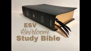 Crossway ESV Heirloom Study Bible Review [upl. by Salohci58]