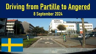 Driving from Partille to Angered Sweden 8 September 2024 [upl. by Johnny]