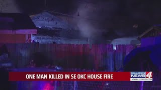 One man killed in SE OKC house fire [upl. by Sitoel]