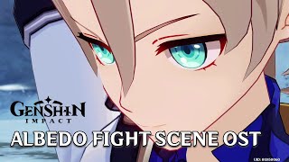 Cryo Albedo Fight Cutscene  Shadow Amidst Sandstorm Genshin Impact EXTENDED THEME COVER [upl. by Beattie123]