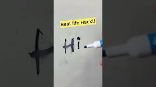 How to erase a permanent marker lifehacks smarthacks [upl. by Radferd]