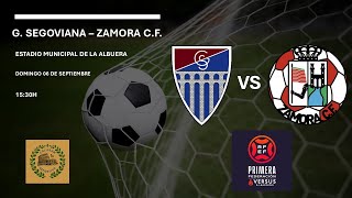 Gimnástica Segoviana vs Zamora CF  audio en directo 1ª Federación [upl. by Orsino]