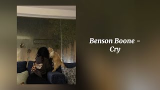 Cry  Benson Boone Sped Up [upl. by Viccora]