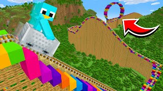 How To Build The Tallest Working Rollercoaster in Minecraft [upl. by Ynahirb]