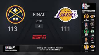 Nuggets  Lakers Game 4 Conference Finals Live Scoreboard  NBAPlayoffs Presented by Google Pixel [upl. by Frerichs]