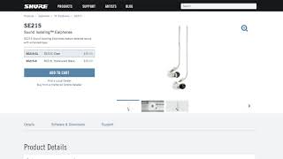 Shure SE215 Problem Demonstration [upl. by Ydaf597]