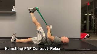 Hamstring PNF Contract Relax [upl. by Nnarefinnej]