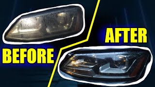 Buffing your Headlights is a simple Fix for Haziness [upl. by Anitteb195]