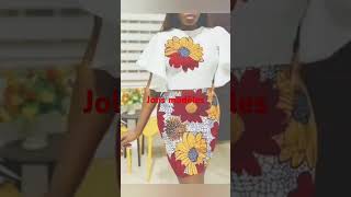 Modèles de jupe montante robe en pagne 💥💯 [upl. by Norrehc]