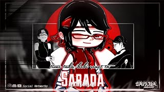 Time TakaHebi react to Sarada Uchiha  Gacha Club  🇧🇷  Sakura Senseia [upl. by Onibla]