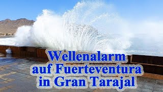 Fuerteventura Wellenalarm in Gran Tarajal [upl. by Emilia751]