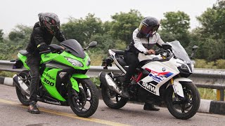 Ninja 300 VS BMW G310RR  Singles Lead The Pack Now [upl. by Latrell]