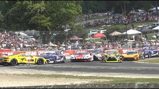 IMSA 2024 Road America Race Crash And Pure Sound [upl. by Robers]