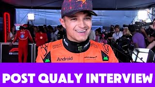 Lando Norris Post Qualifying Interview In Mexico GP [upl. by Mikeb442]