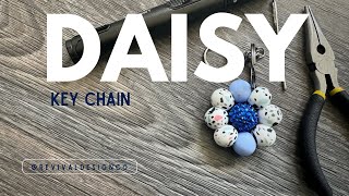 Daisy Keychain Tutorial for Silicone Beads [upl. by Carnay366]