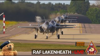 LIVE QUICK CLIMB FRIDAY USAF FIGHTER TOWN F15 amp F35 UNRESTRICTED TAKEOFF • RAF LAKENHEATH 151124 [upl. by Hyacinthe71]