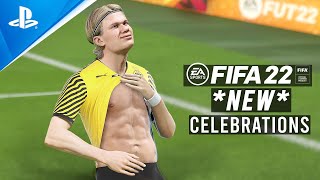 FIFA 22 ALL NEW CELEBRATIONS TUTORIAL  Playstation and Xbox [upl. by Ocker321]